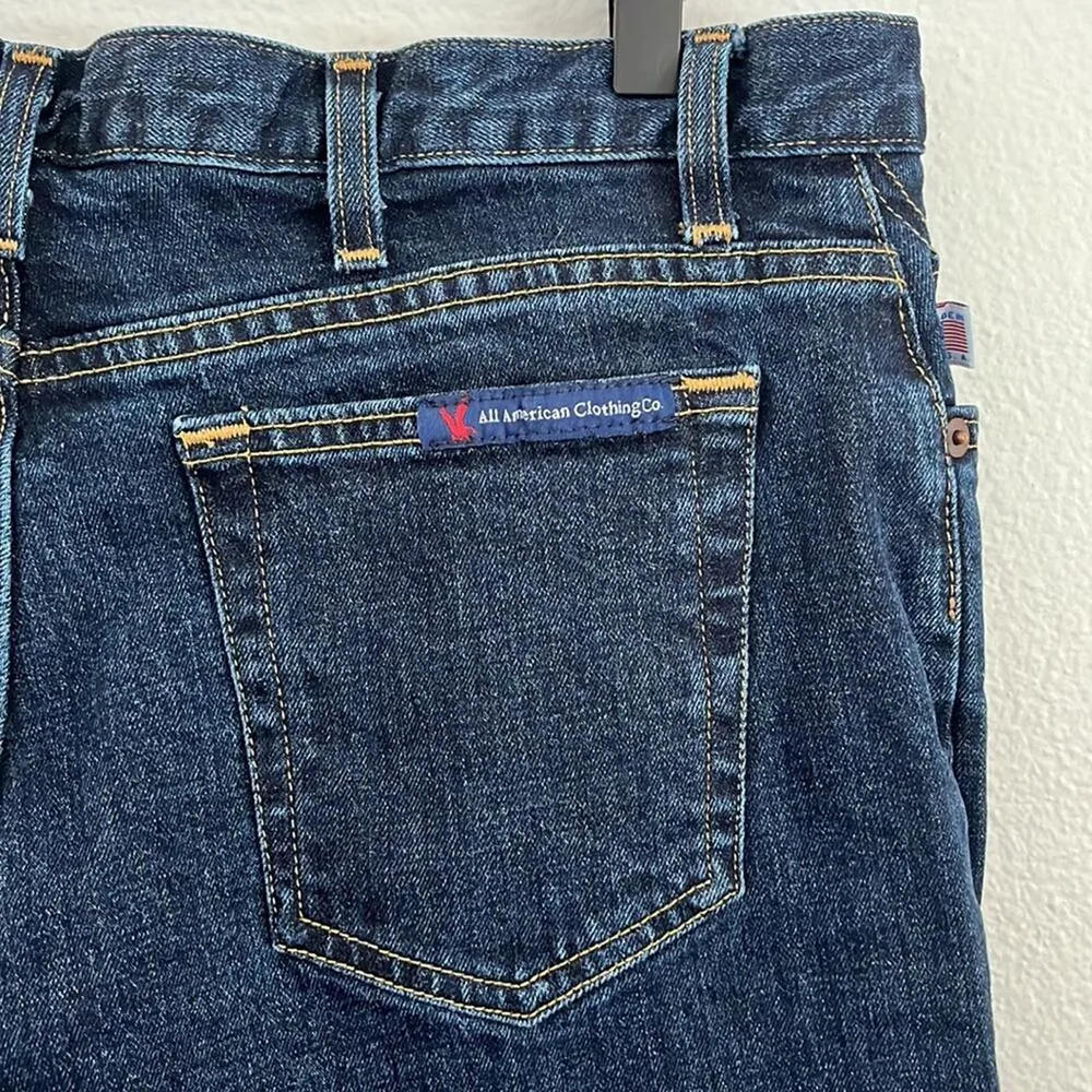 Vintage Womens Bootcut Jeans 34x30 High Rise Dark Wash Flare Denim USA MADE Blue Size 34 - Image 9