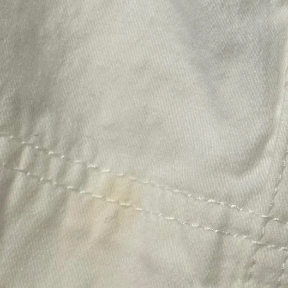 Denim Zip Up‎ Jacket White Size M - Image 7