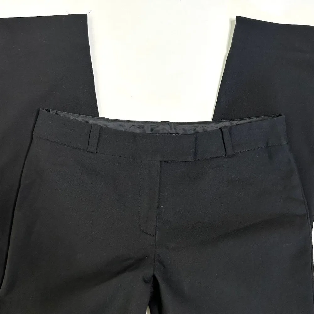 Badgely Mischka Straight Leg Crop Pant in Black Size 4 - Image 3