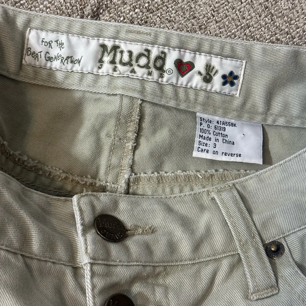 Mudd Y2K ‎ Khaki Button Fly Shorts - Image 7