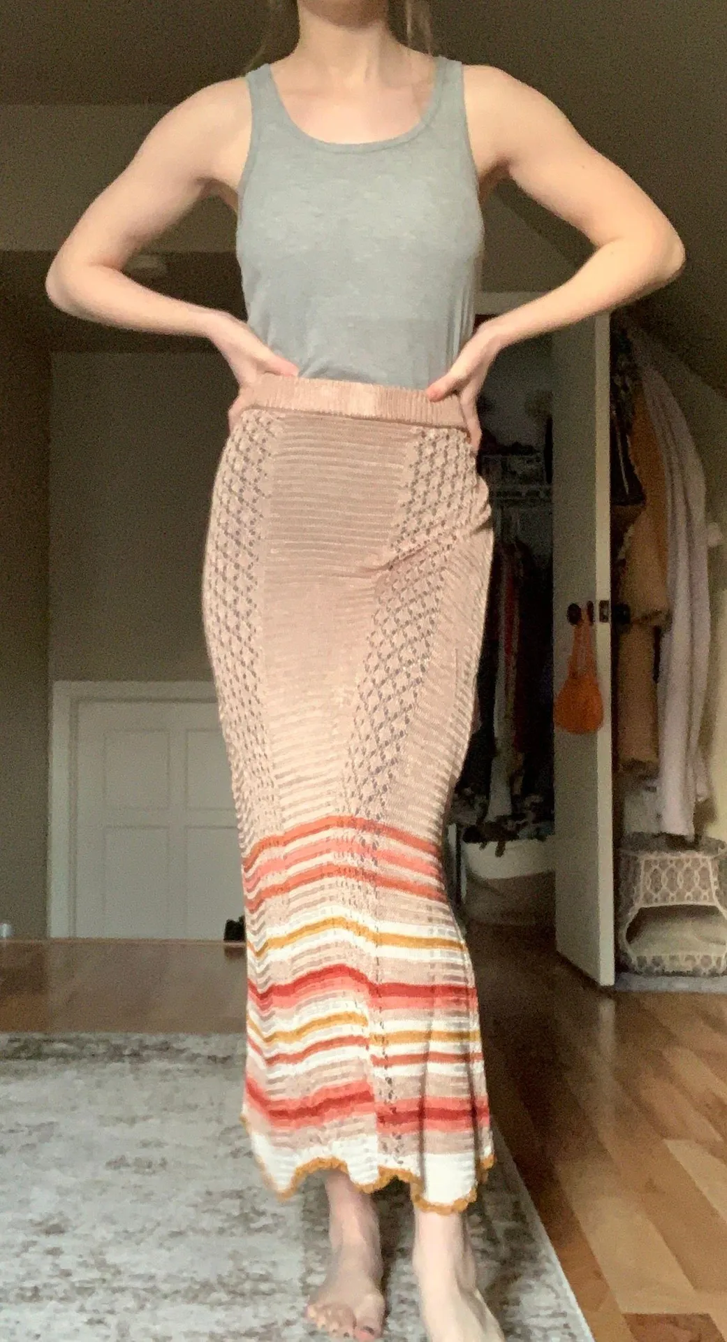 Mesh Knit Skirt - Image 2
