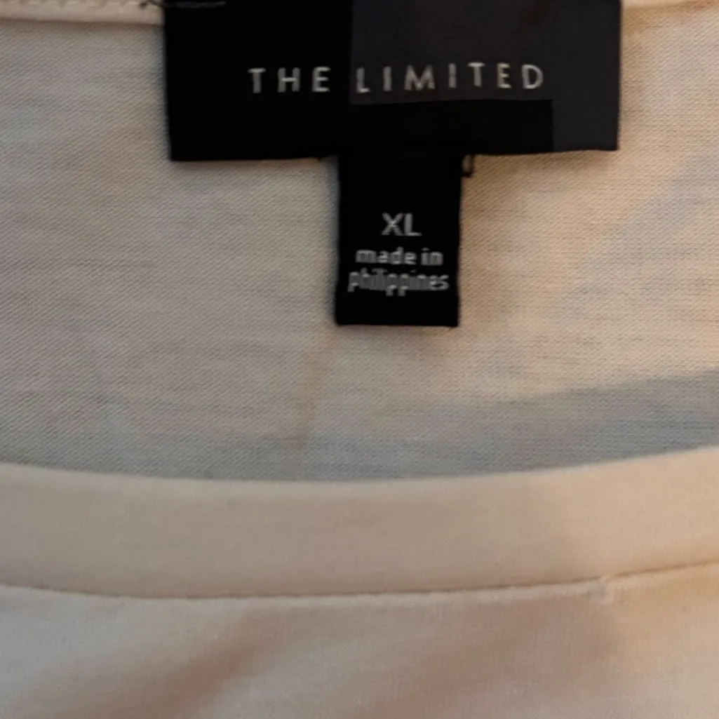 The Limited Colorblock 3/4 Sleeve Top pink peaches  and cream - Image 6