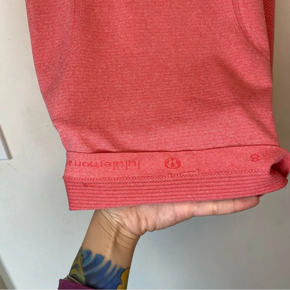 LULULEMON Swiftly Tech Racerback Athletic Tank Top Heathered Alarming Pink Sz 8 - Image 6