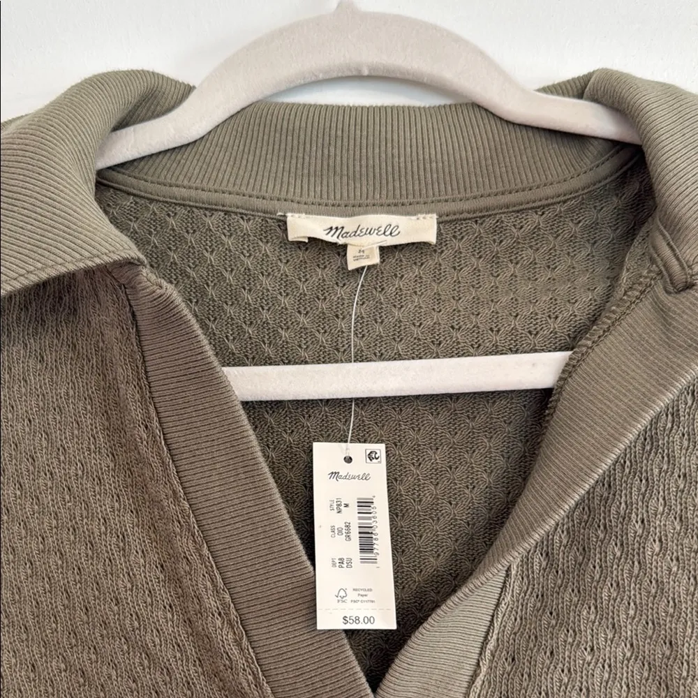 Olive Green Women's Polo Top - Image 2