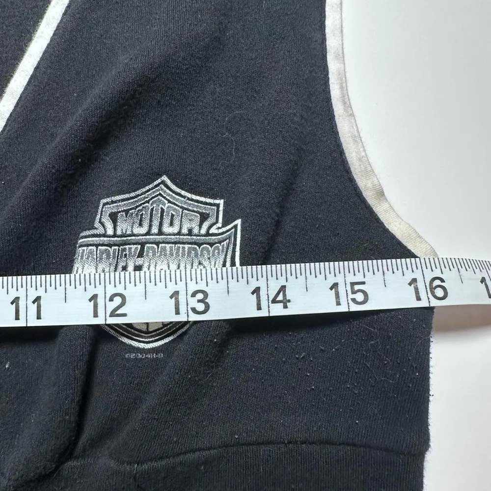 Vintage Y2K early 2000s Made in USA Black Harley Davidson Tank Top Large - Image 4