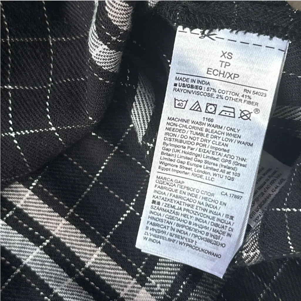 Gap plaid blouse - Image 7