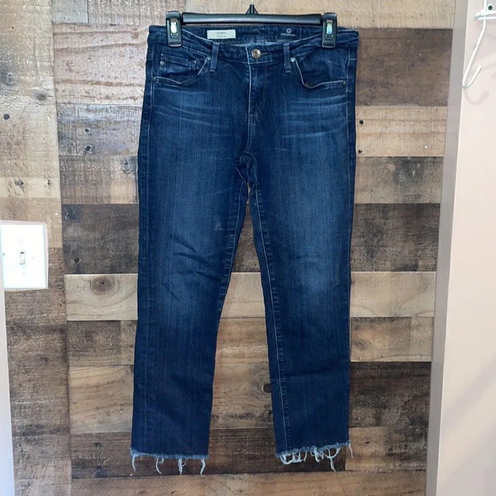 AG Adriano Goldschmied The Stevie Slim Straight Ankle Raw Hem Jeans - Image 2