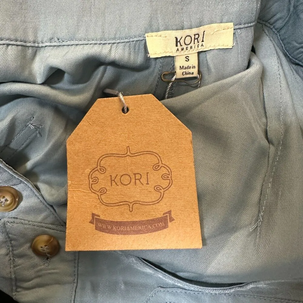 Kori America Blue Lightweight Tie Overalls Women's Size Small NEW with Tags - Image 7