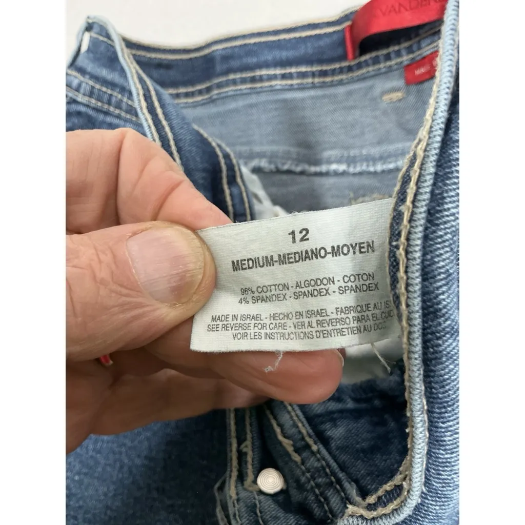 Womans Excellent Condition Gloria Vandirbilt Blue Jeans Size 12 M 0144/I-4 - Image 4