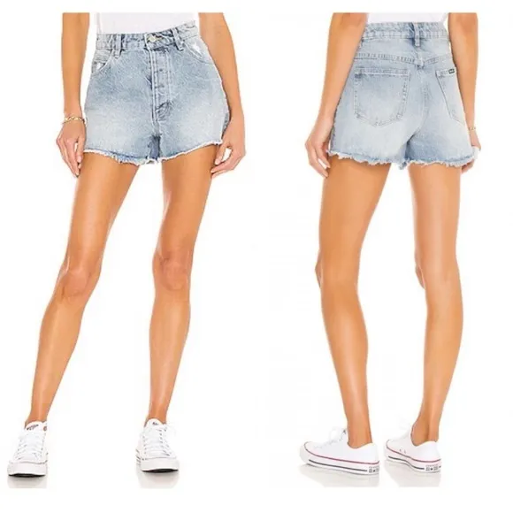 ROLLA'S Original Short High Rise Cutt off Size 26 Blue - Image 2