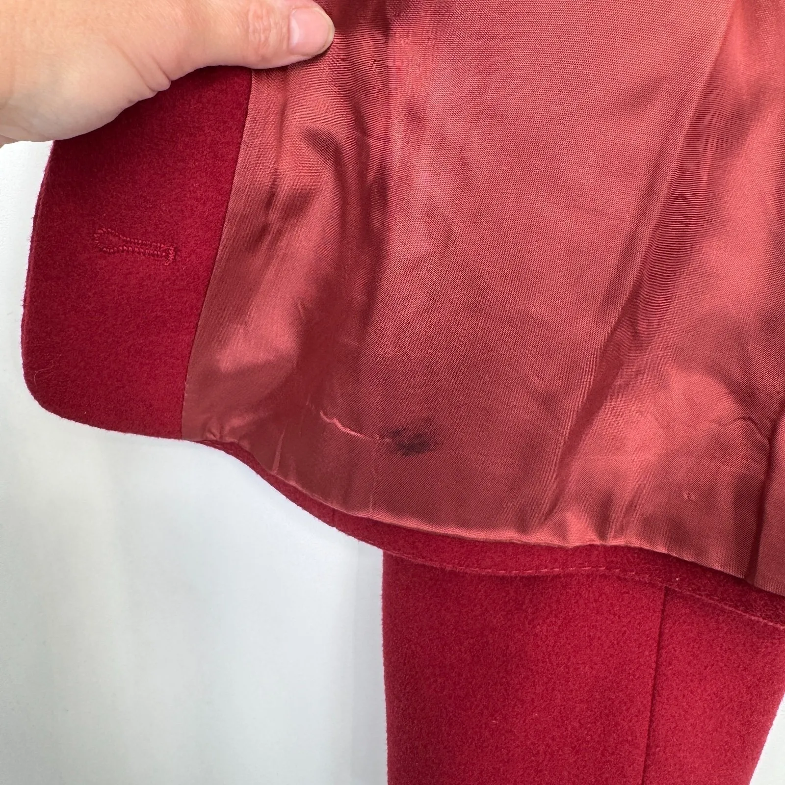 Vintage Echter Osterreichischer Loden Perma Austria Wool Military Jacket 46 Red Size undefined - Image 13
