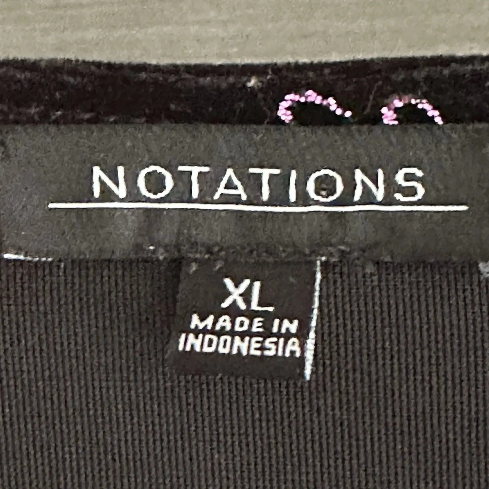 Notations‎ Purple Velvet Top Faux Wrap Glitter XL Whimsigoth Holiday Dark Fairy - Image 7