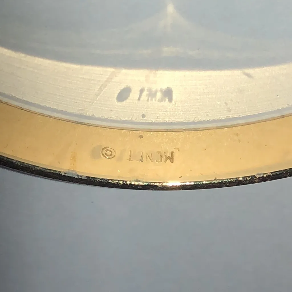 Monet Vintage Gold Tone Textured Retro Boho Bangle Bracelet - Image 5