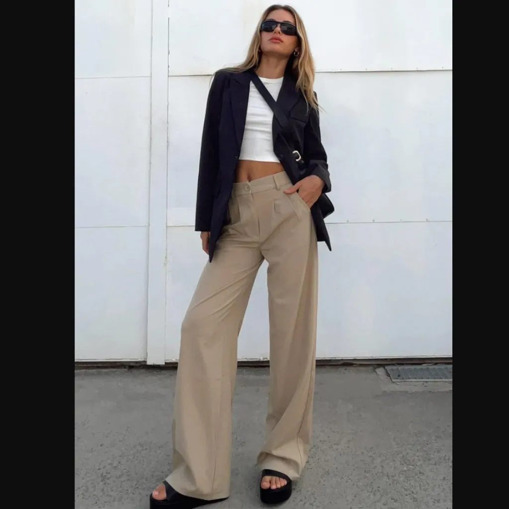 Princess Polly Archer Taupe High Waist Tailored Pants 8 - Image 11