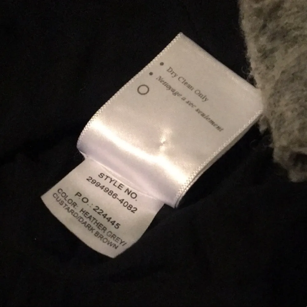 PAIGE Haylynn Heather Gray Custard Brown Zip Up Coat w/ Leather Belt $249 VGUC S - Image 6