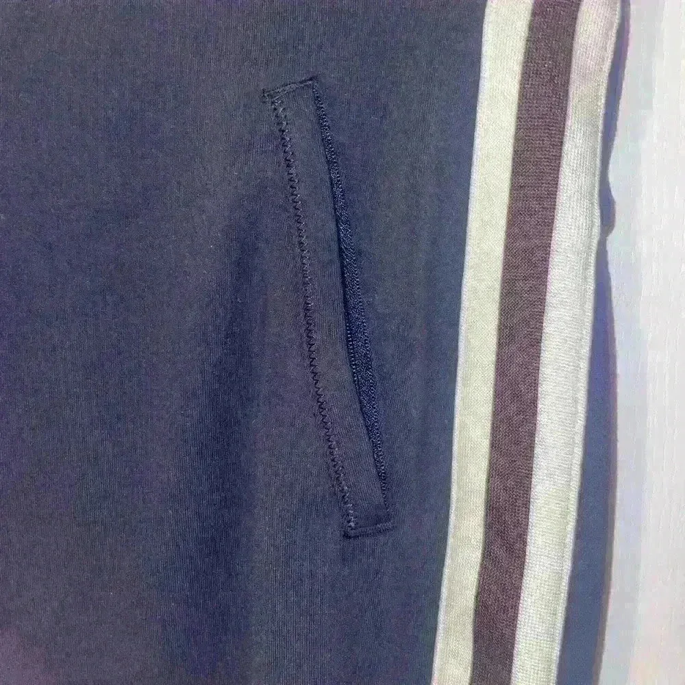 Athleta Metro‎ track trim joggers navy captain side stripe size small - Image 4