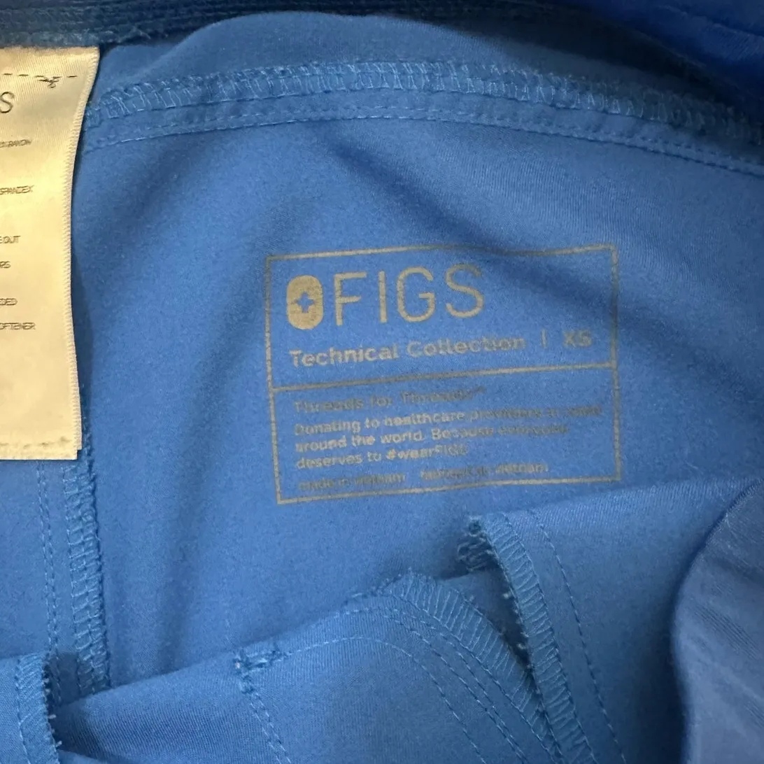 Figs Kade Royal Blue Cargo Scrub Pants Size XS - Image 4
