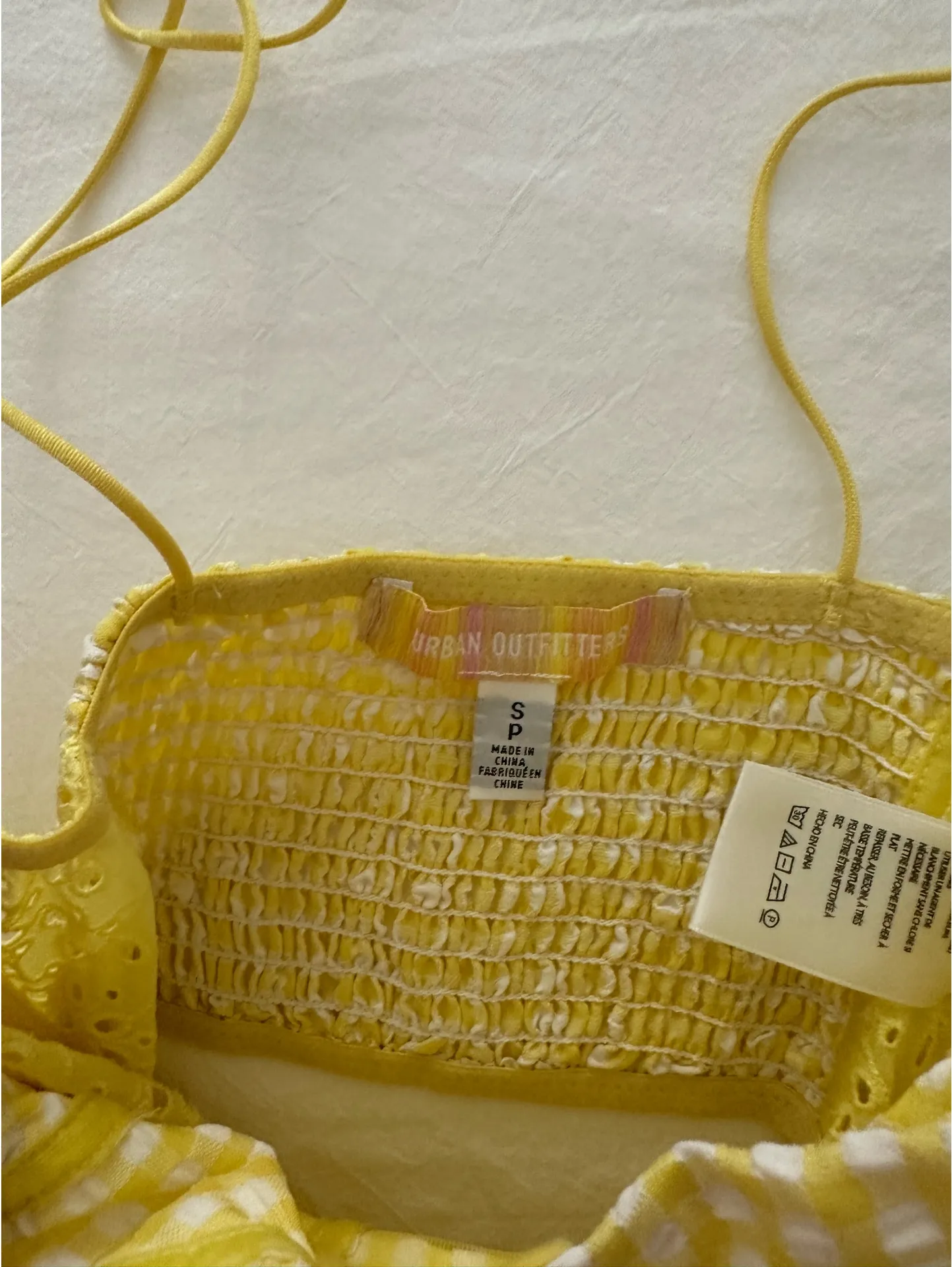 Urban Outfitters Yellow Crop Top Tank - Image 3