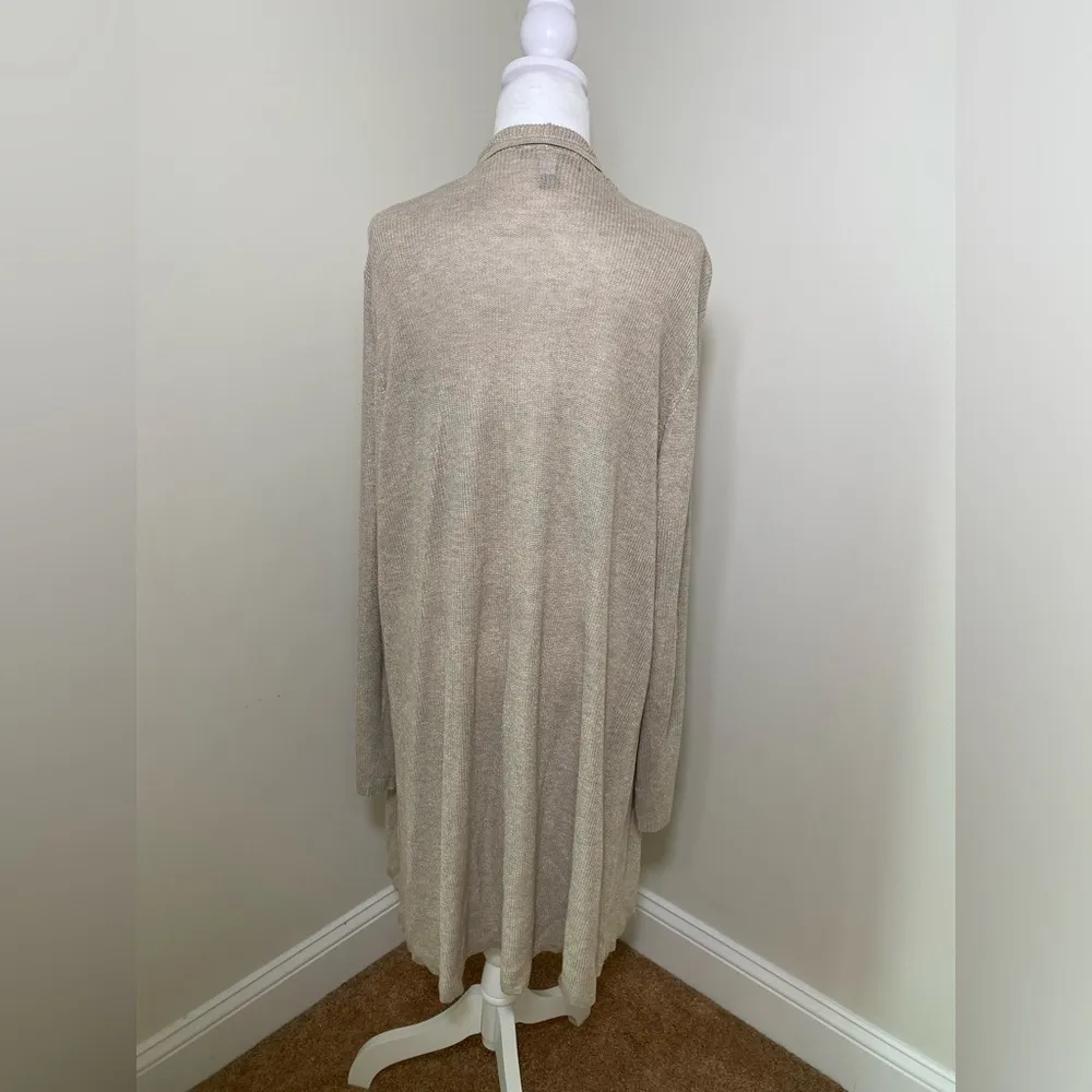 INC Plus Size Women Longsleeve Waterfall Cardigan Sweater Champagne Gold Size 3X - Image 3