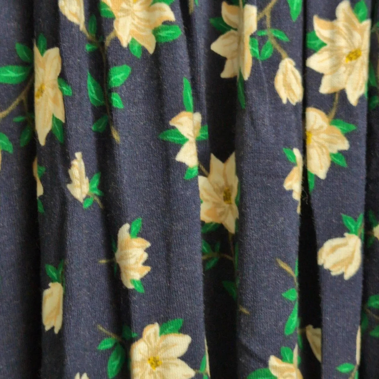 NWT Draper James Jo Dee Dress Magnolia Navy Floral Puff Sleeve Sweetheart Midi S - Image 2