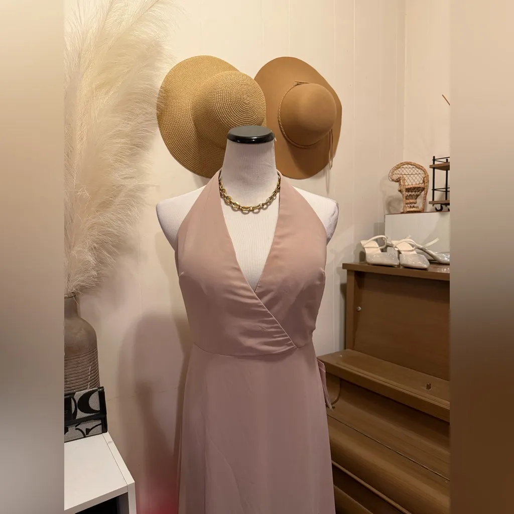 Birdy Grey MONI Convertible Dress Chiffon Taupe Large NEW NWT BRIDESMAID WEDDING - Image 4