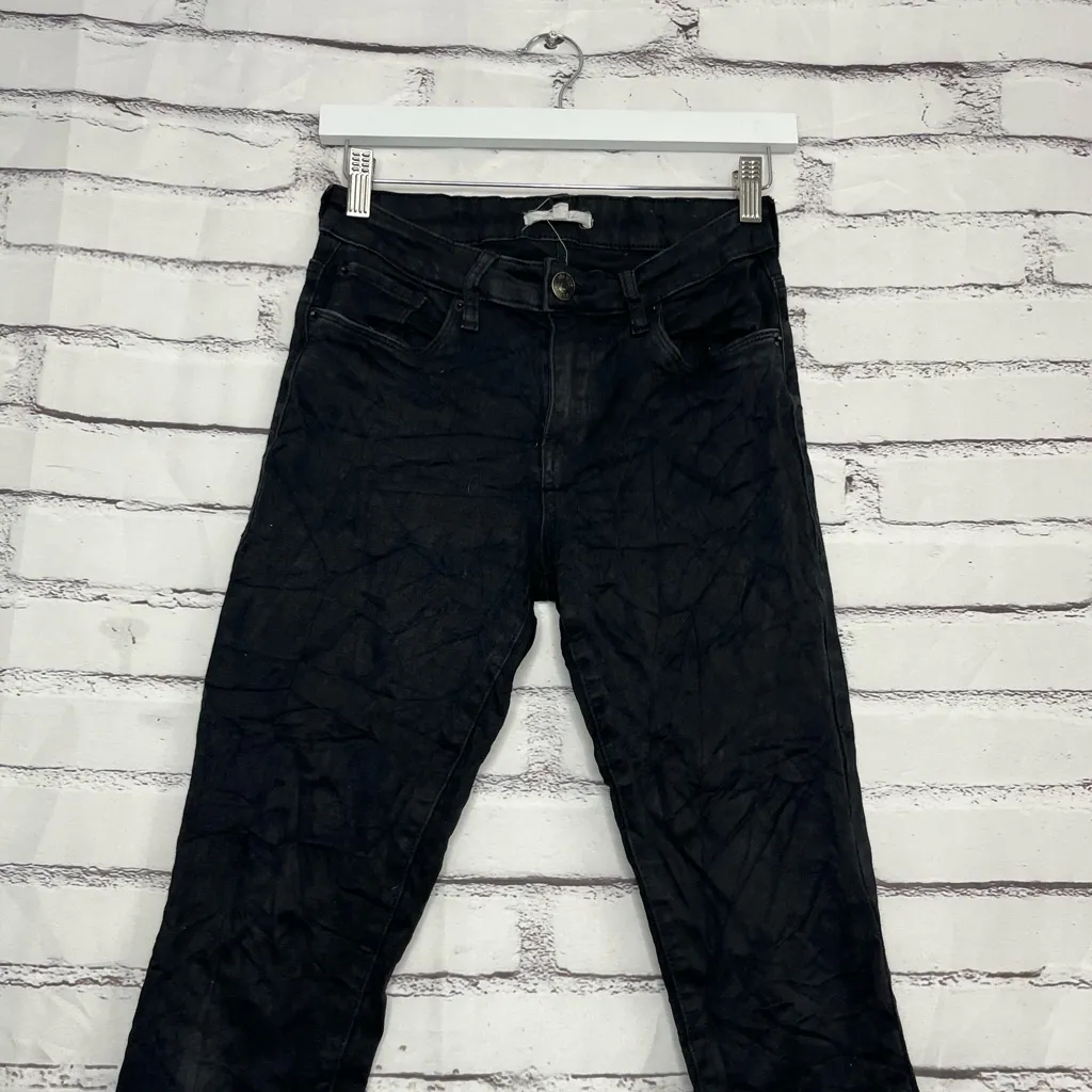 STS Blue Black Ankle Skinny Jeans Women’s 28 Mid Rise Soft Stretch Denim - Image 6