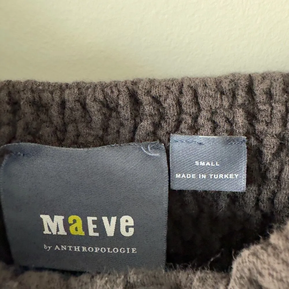 Anthropologie Maeve Puffed Sleeve Sweetheart Neckline Button down Mini Dress S - Image 9