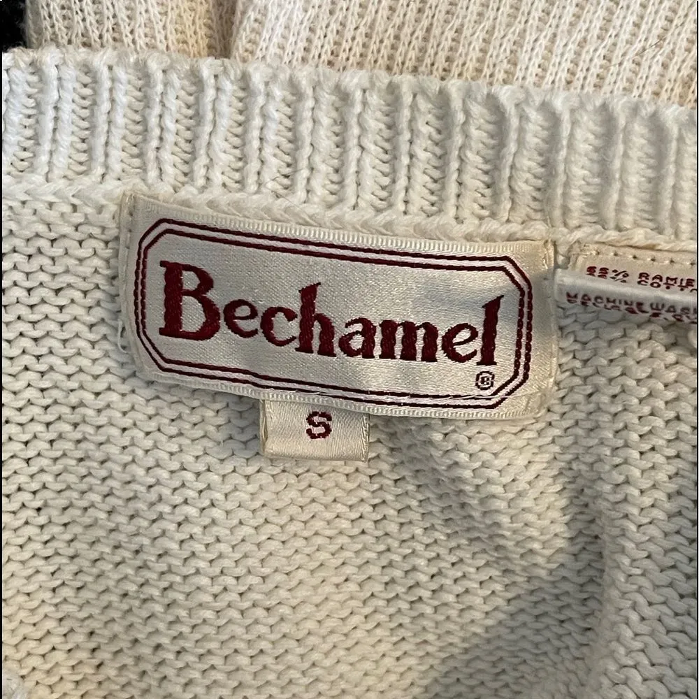 Vintage Bechamel Rabbit‎ Sweater White - Image 2