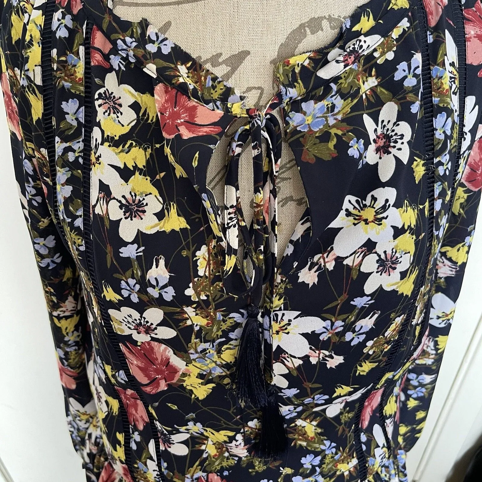Banana Republic Womens Dress Size XS  Floral Boho Bohemian Garden Party Festival - Image 6