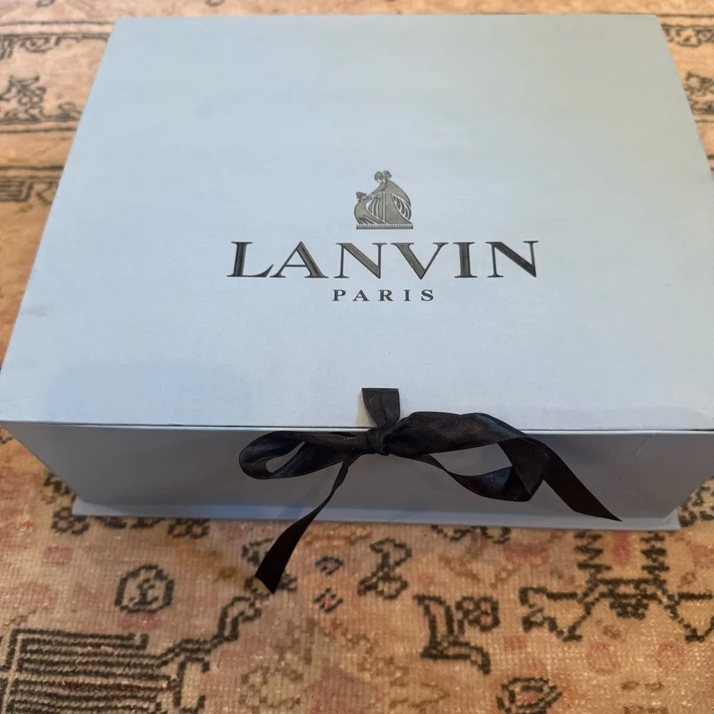 Lanvin Tan Goatskin Leather Ballerina Wedge Heels Slip On | 38.5 Size 7.5 - Image 7