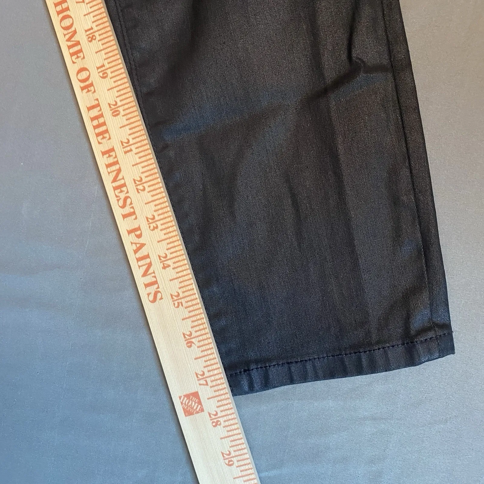 Banana Republic High Rise‎ Skinny Coated Jean Womens Black Ankle Length - Image 11