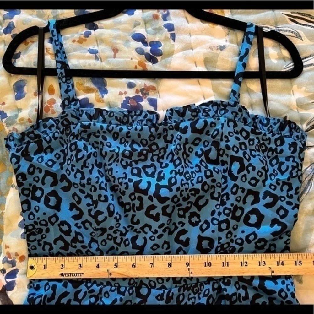 AQUA L Leopard Print Sleeveless Romper - Image 7