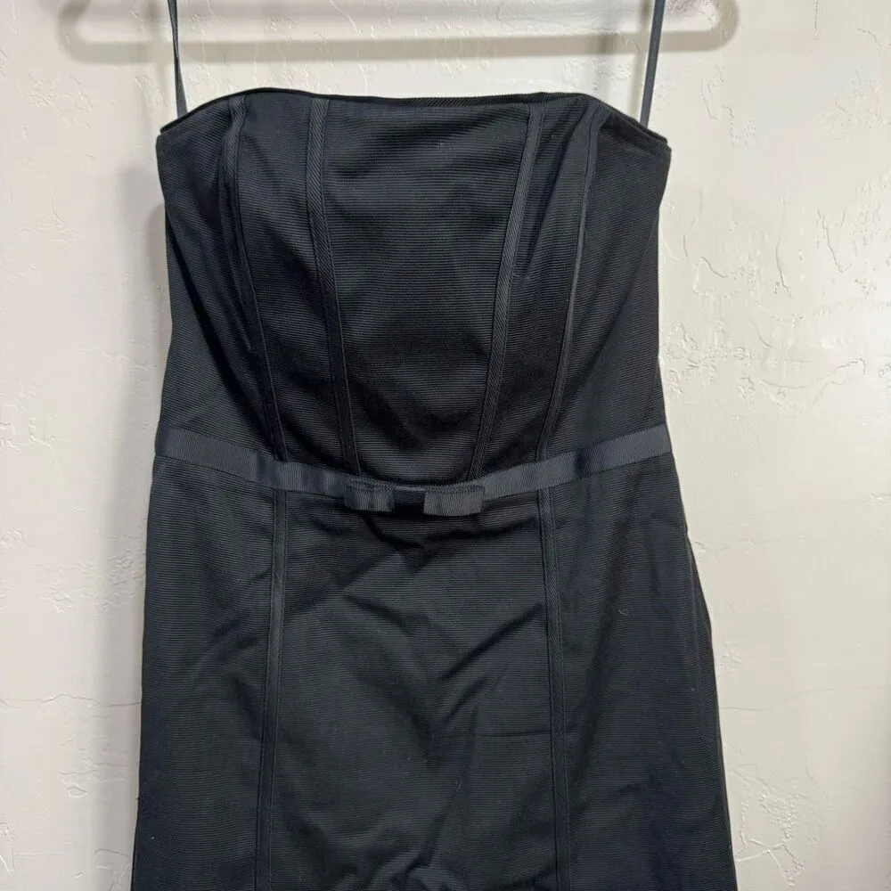 White House Black Market Dress 4 Black Strapless Formal Cocktail Ladies - Image 2