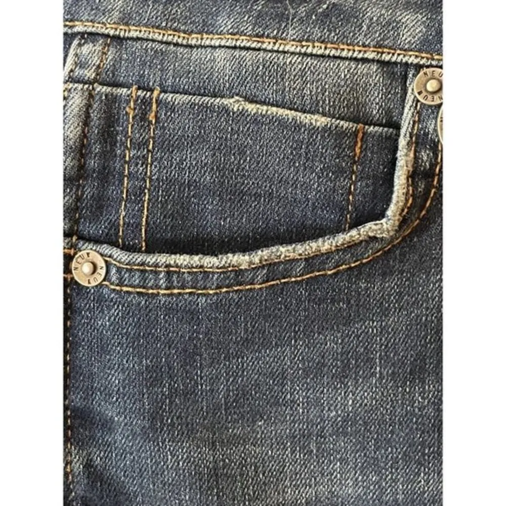 NWT Neuw Mid Rise Skinny Berlin Blue Jean Women’s Size 25” Faded Slight Distress - Image 7