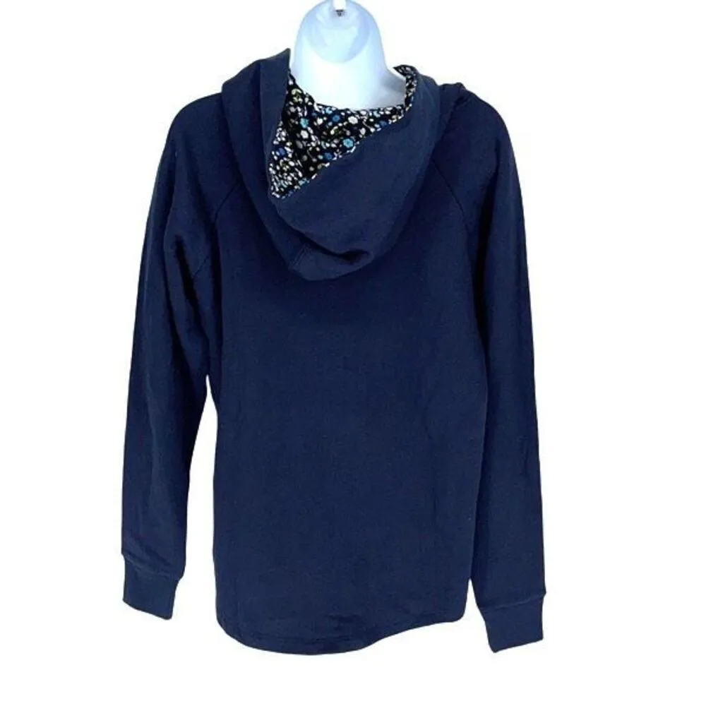 Addison Bay Hamilton Hoodie with Navy Courtside Floral Hood NWT Size XS - Image 4
