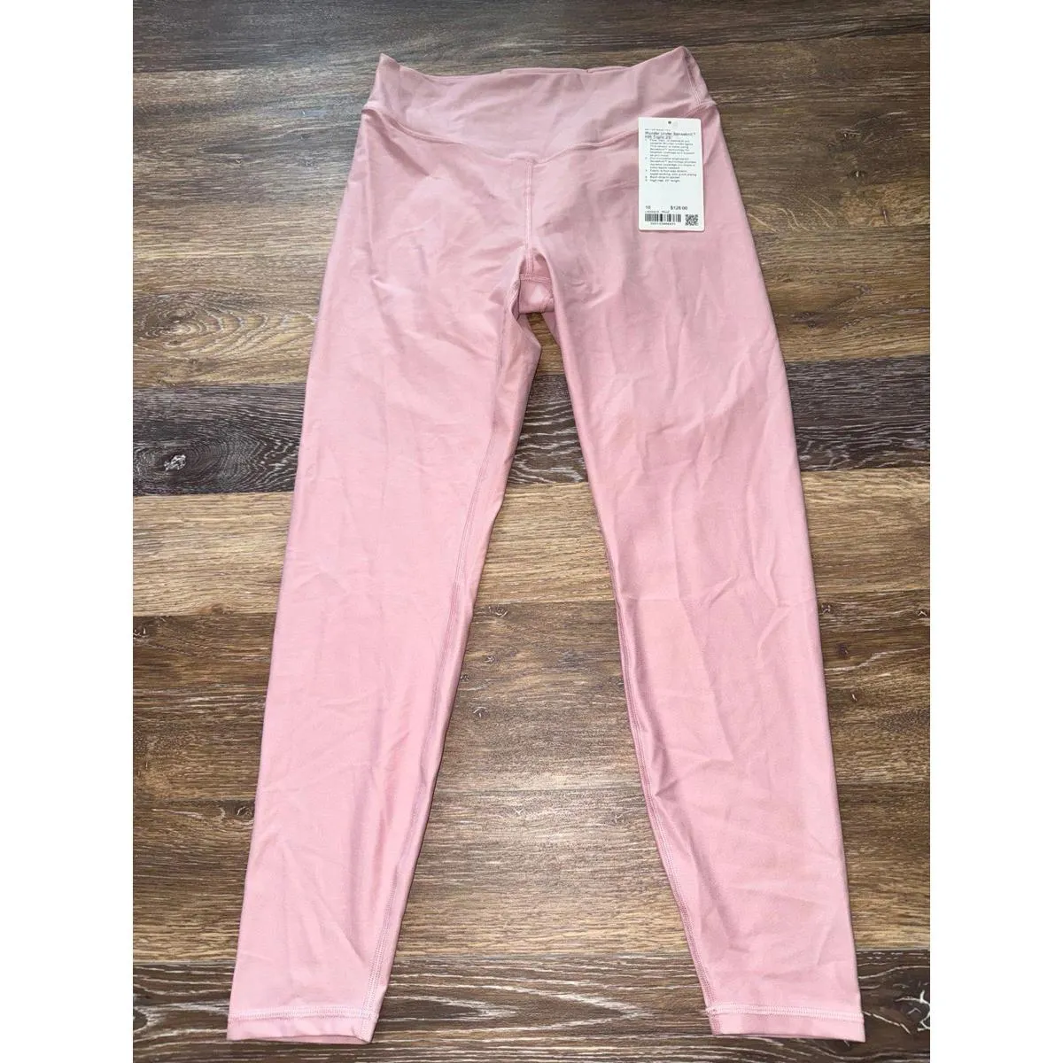 Lululemon Wunder Under Senseknit High Rise 25” Pink Haze Size 10 NWT - Image 3