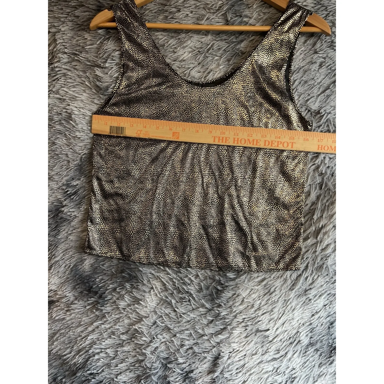 Vintage Gold Metallic Top By U Turn CA - Image 5