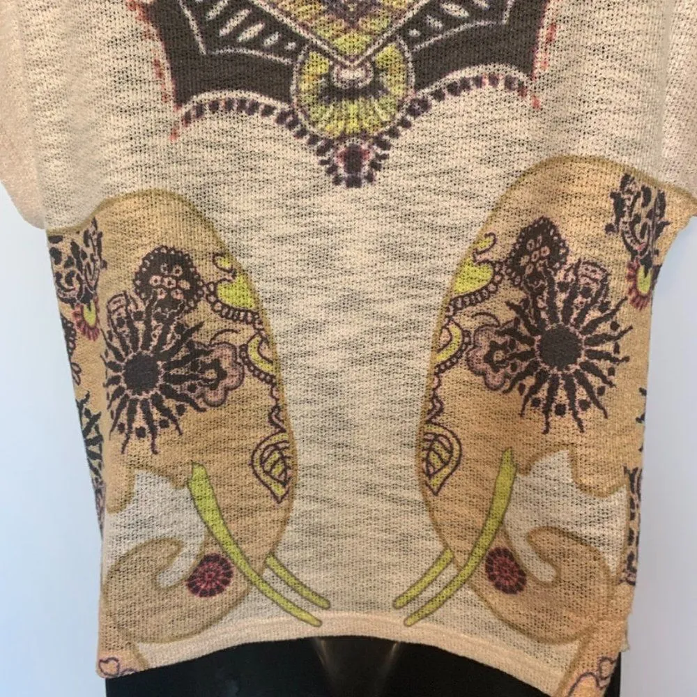 Ginger G BOHO Light Knit Short Sleeve Sweater - Image 7
