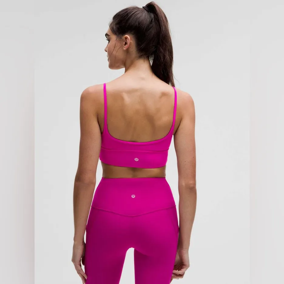 Lululemon Align Sweetheart Bra Light Support Ripened Raspberry Sports Bra Size 8 - Image 2
