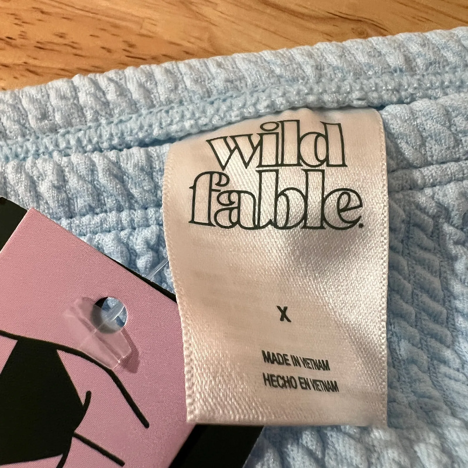 Wild Fable Women's Plus Size Light Blue Textured Bikini Bottom - Size X - NWT - Image 2