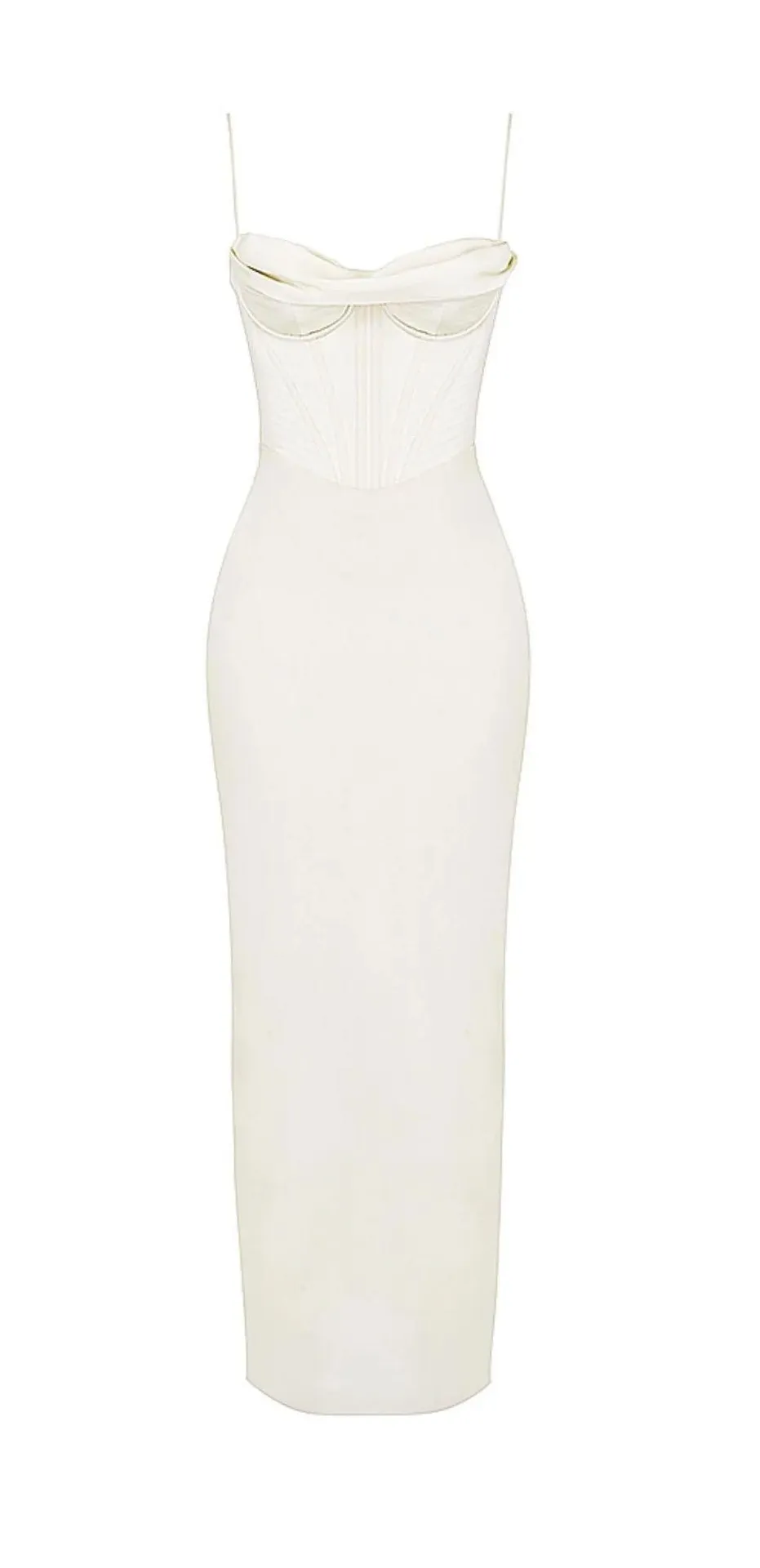 CHARMAINE IVORY CORSET MAXI DRESS - Image 2