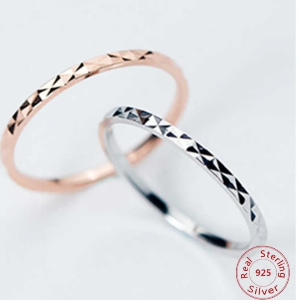 NEW 18k/.925 Rose Gold Dainty‎ Stacking Midi Pinky Knuckle Ring - Image 5