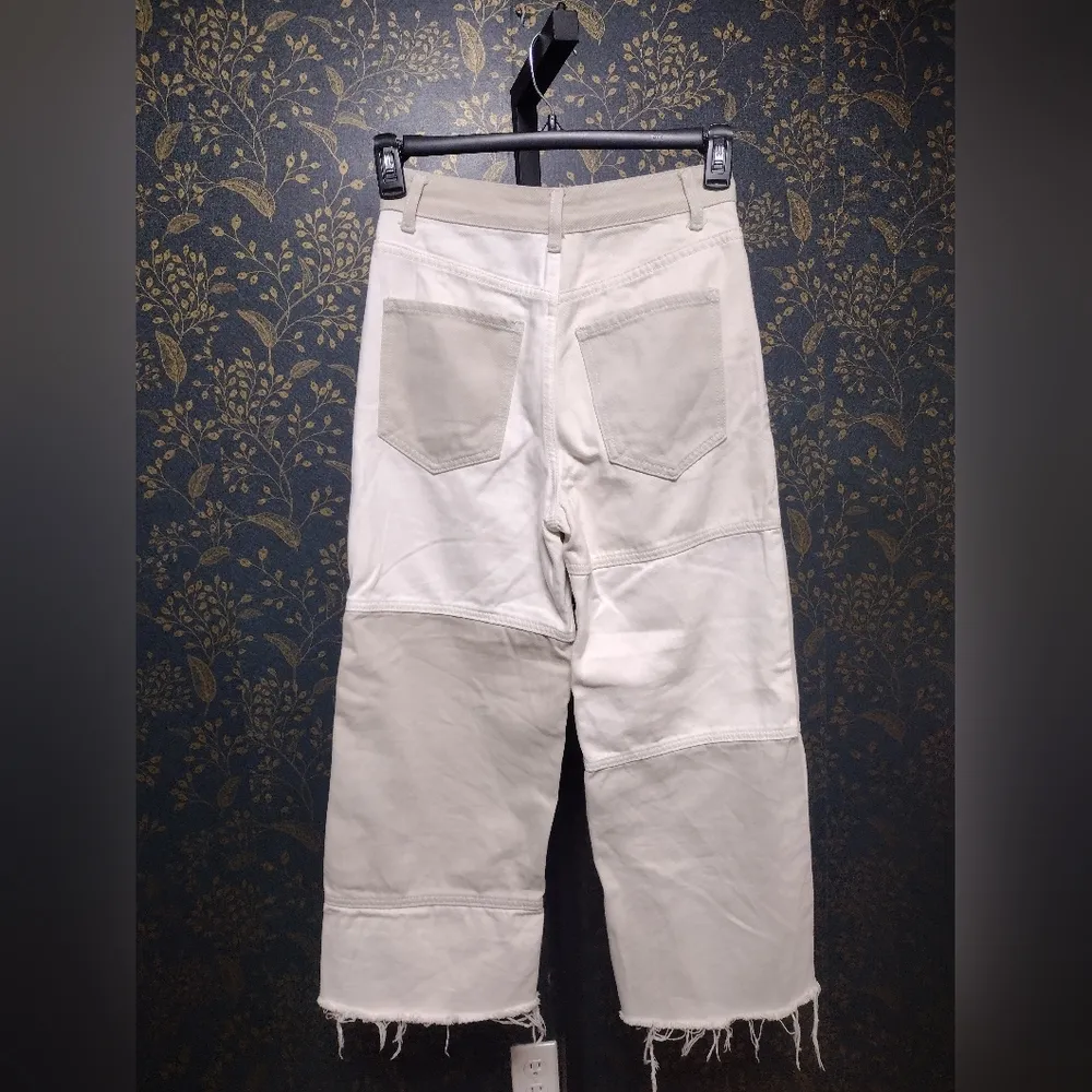 Miou Muse Neutral color block jeans Size 26 - Image 3