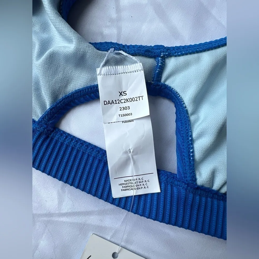 Cupshe Blue Cut Out Bikini Top XS - Image 4