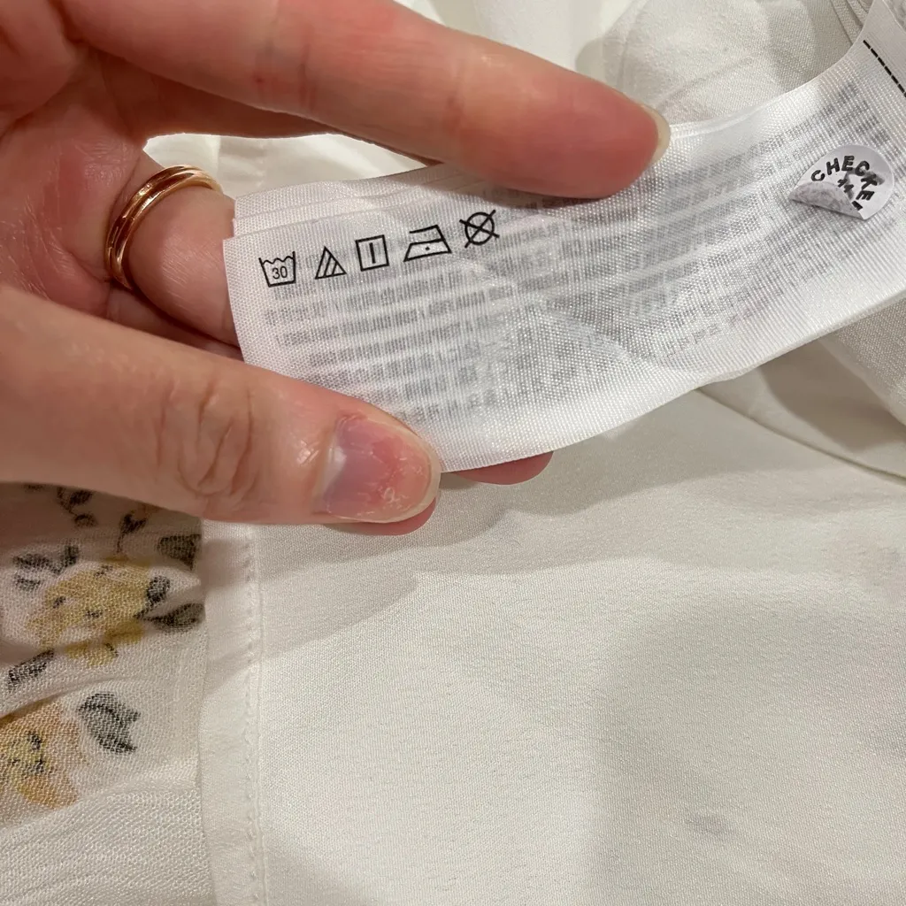 Women’s Hollister White Yellow Floral Mini Sundress - Image 7