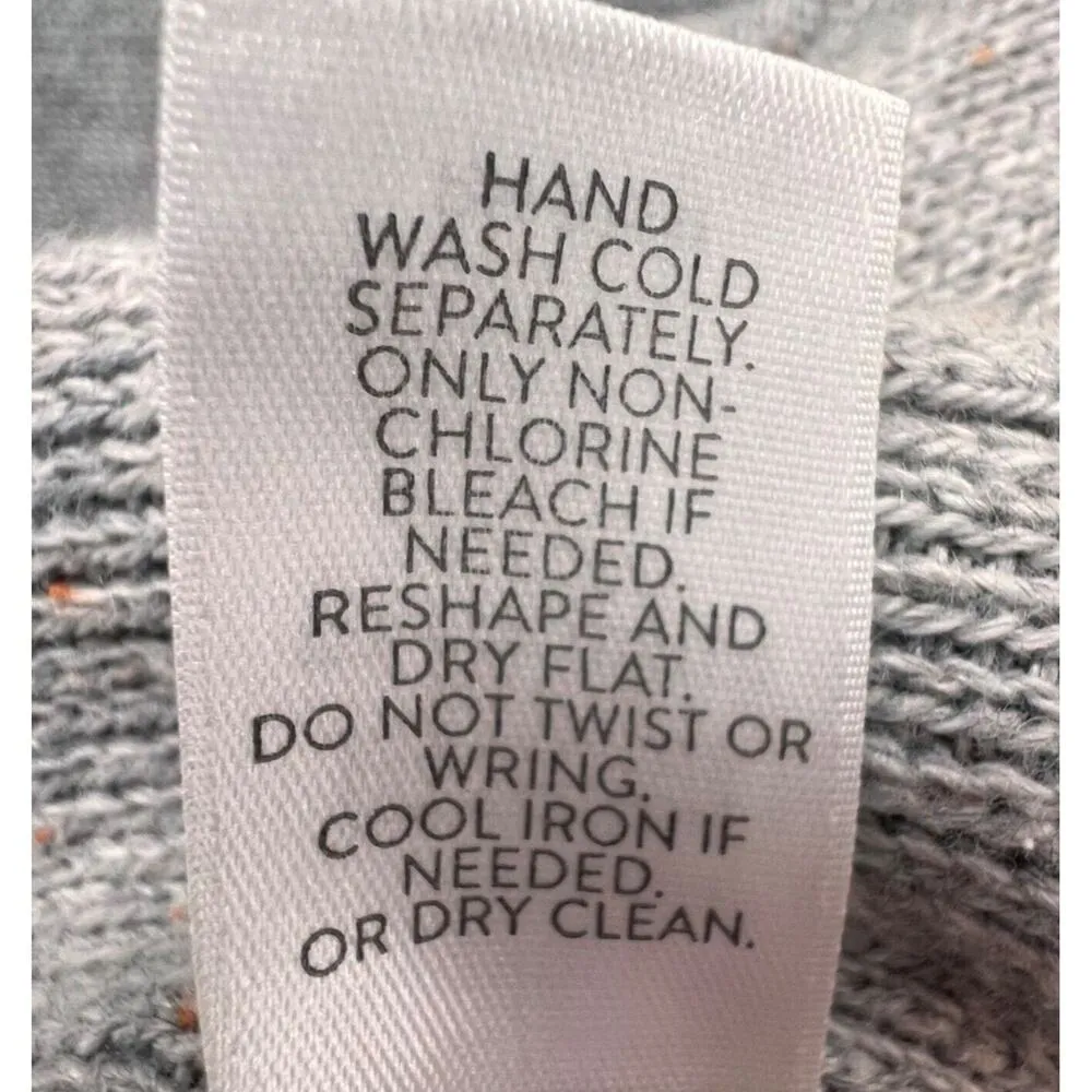 J Jill Sweater Womens XS Gray Knit Crew Neck Pockets Pullover Minimalist Granola - Image 10