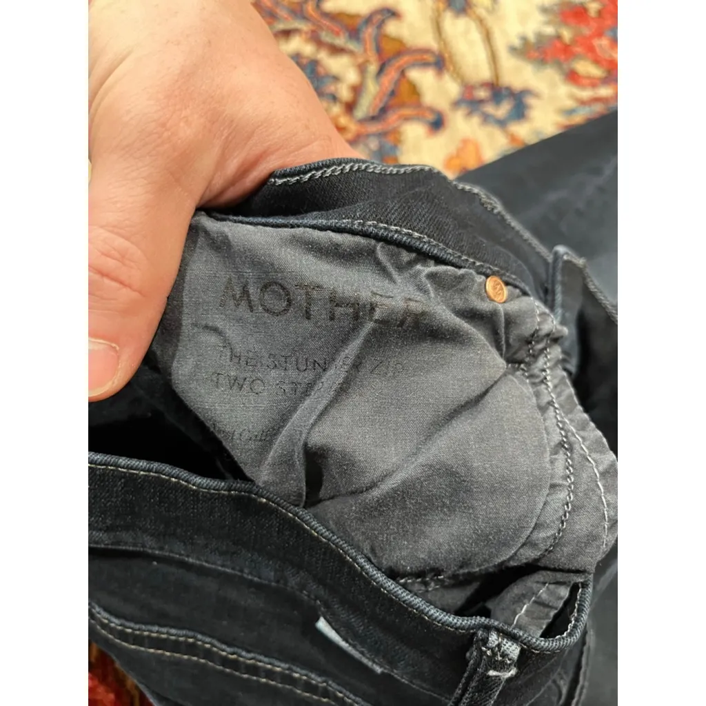 Women’s Mother Denim The Stunner Zip Two Step Fray in Last Call Size 26 Blue - Image 11