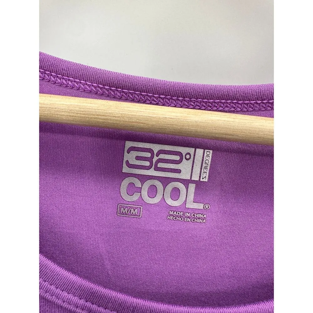 32 Degree Cool Tee Womens Size Medium NWT Purple Short Sleeve Scoop Neck Shirt - Image 4