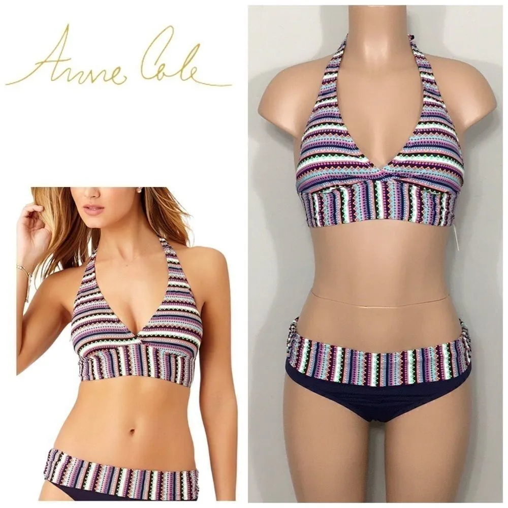Anne Cole multicolored bikini. NWT - Image 2