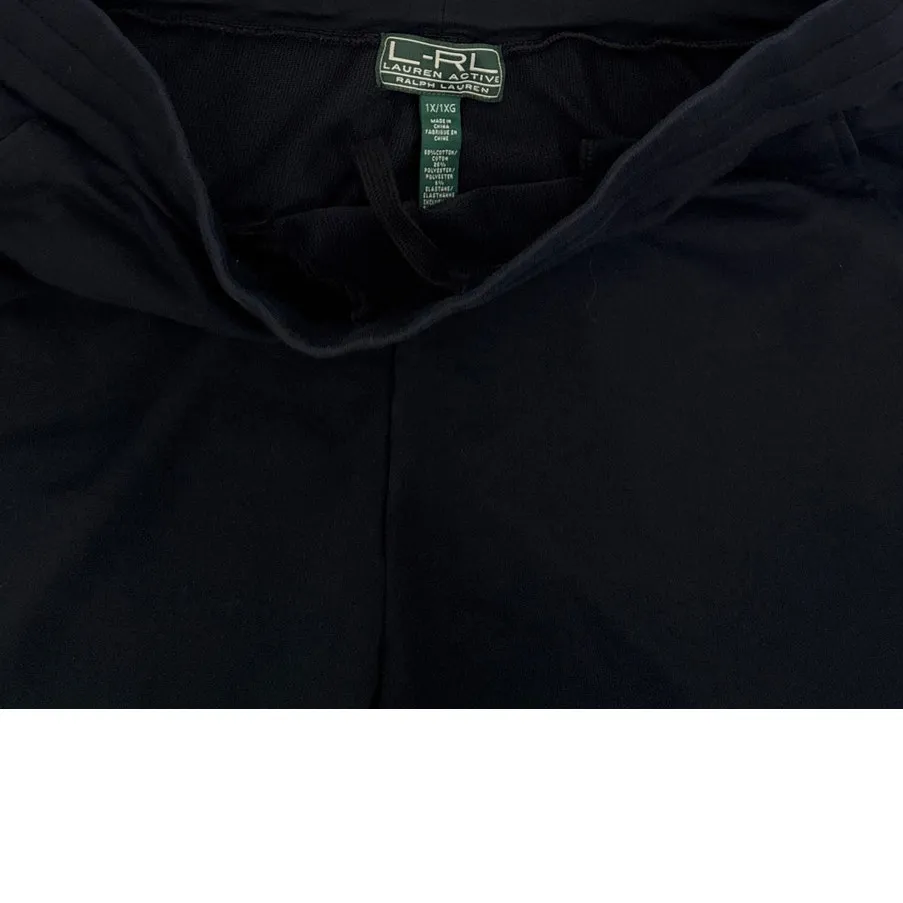 Ralph Lauren Active Black Loose Baggy Straight Sweatpants Size Women's 1X - Image 3